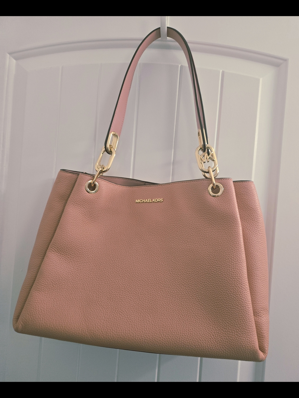 Michael Kors Trisha Large Pebbled Leather Shoulder Bag